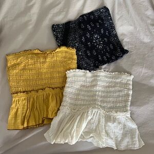Urban Outfitters Smocked Tube Top Bundle